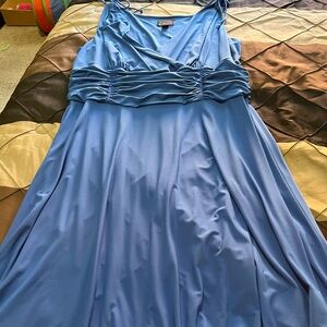 Scarlett Blue Strapless Prom Gown